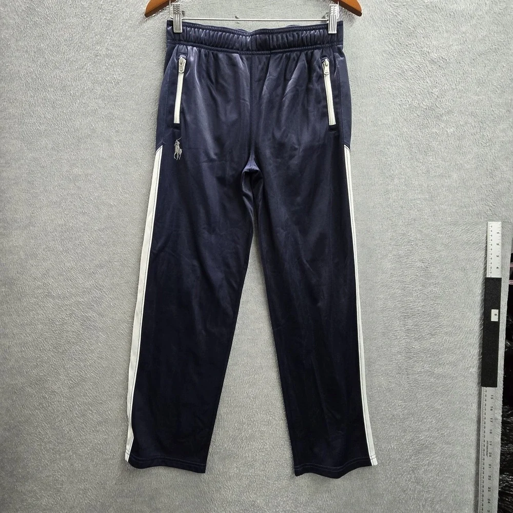 Polo Ralph Lauren Men Activewear Pants L Navy Embroidered Track Fleece